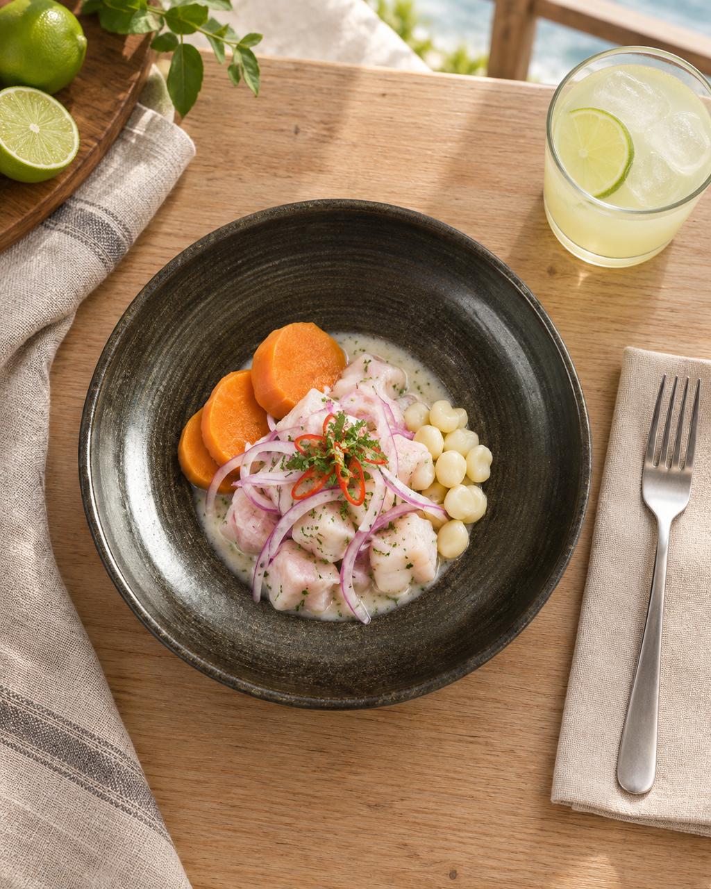 Plato hondo carbón con anillos – Sombra