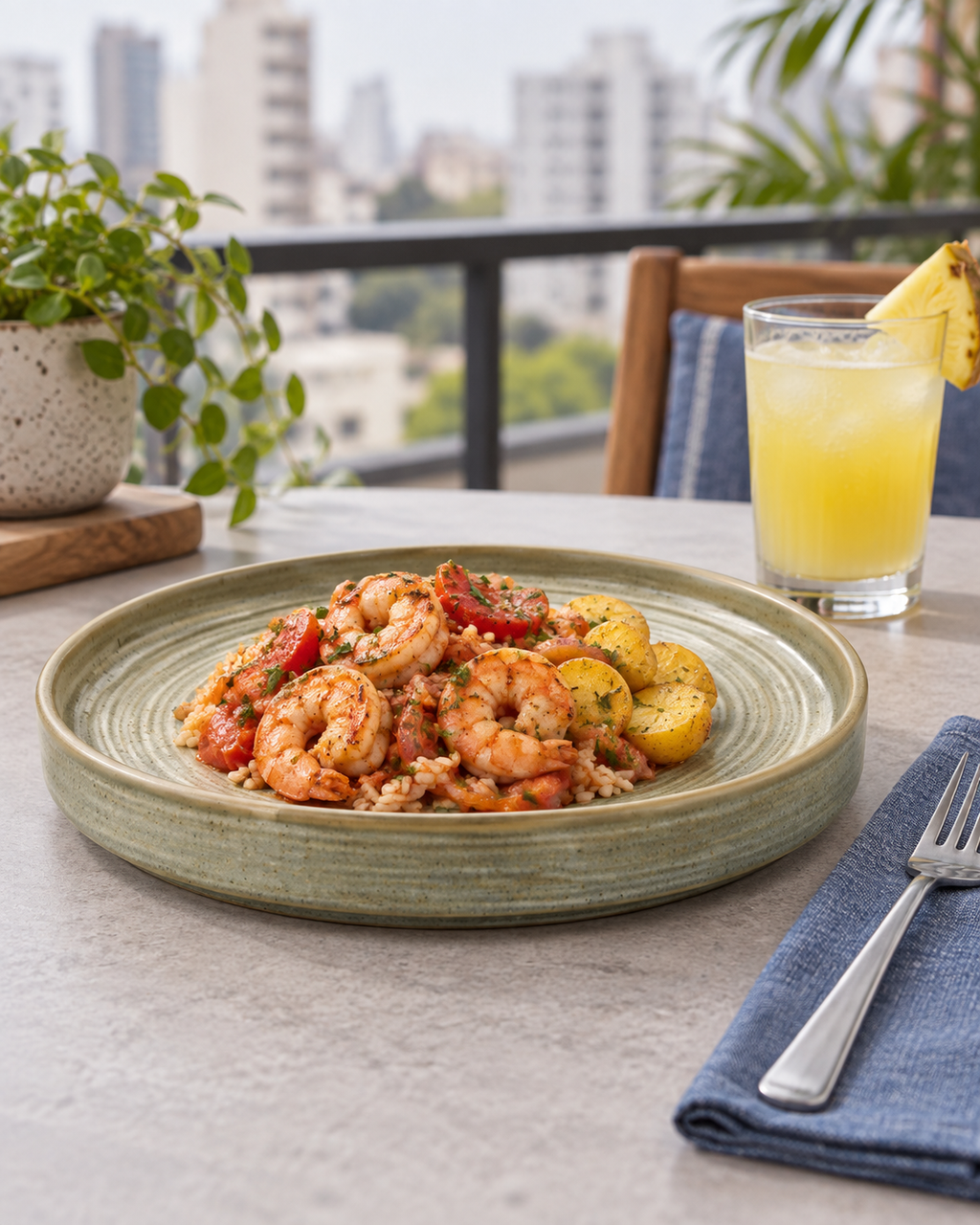 Plato oliva claro de borde recto – Linde