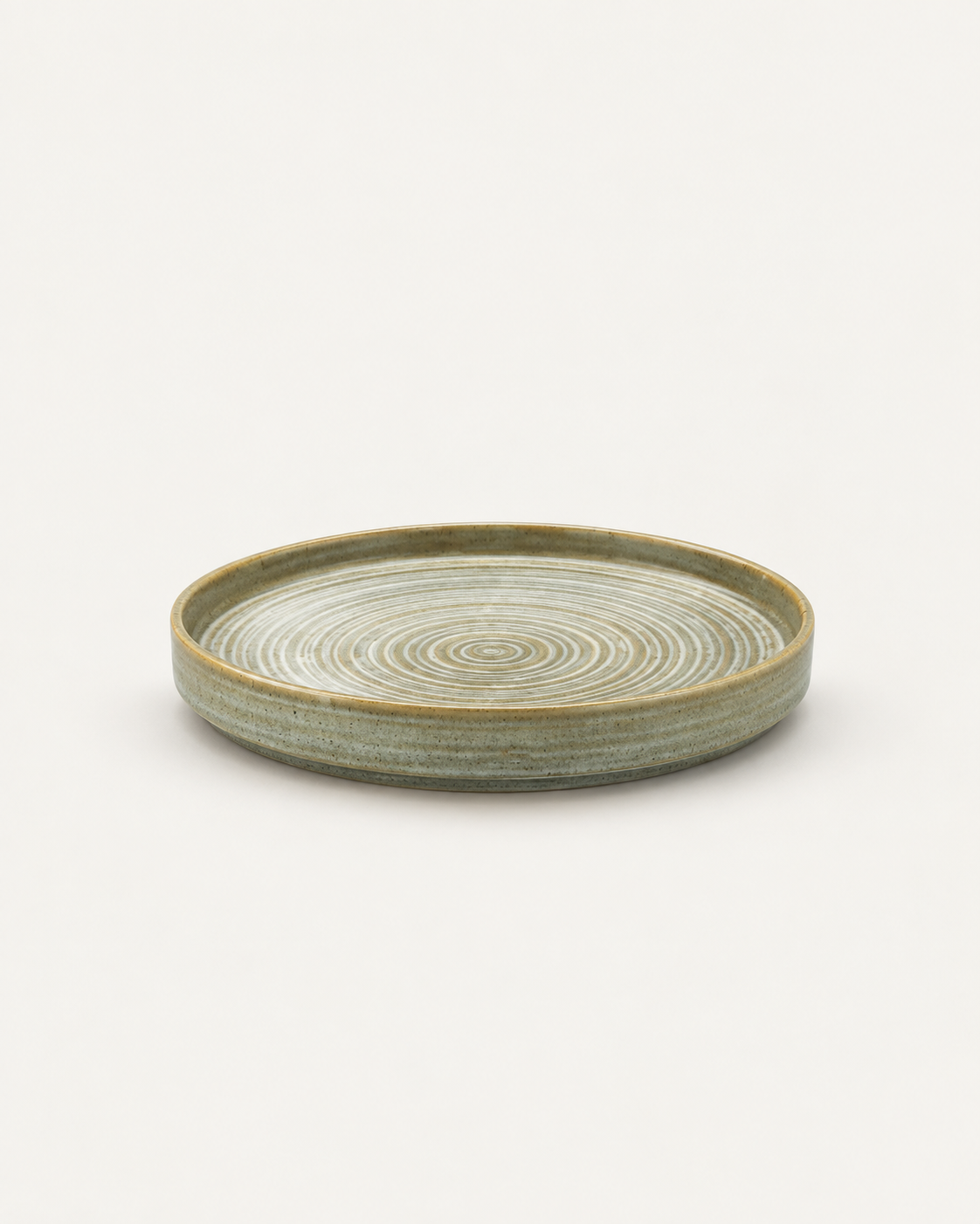 Plato oliva claro de borde recto – Linde
