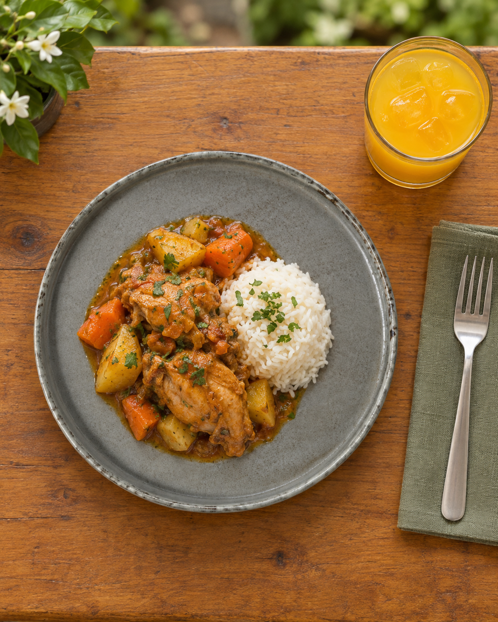 Plato gris humo con borde orgánico – Nimbo