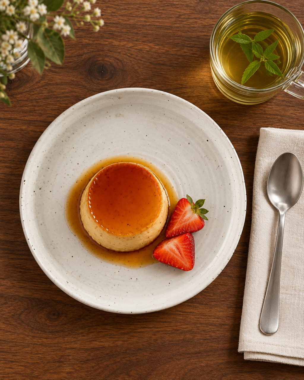 Plato blanco roto moteado con anillos – Jaspe