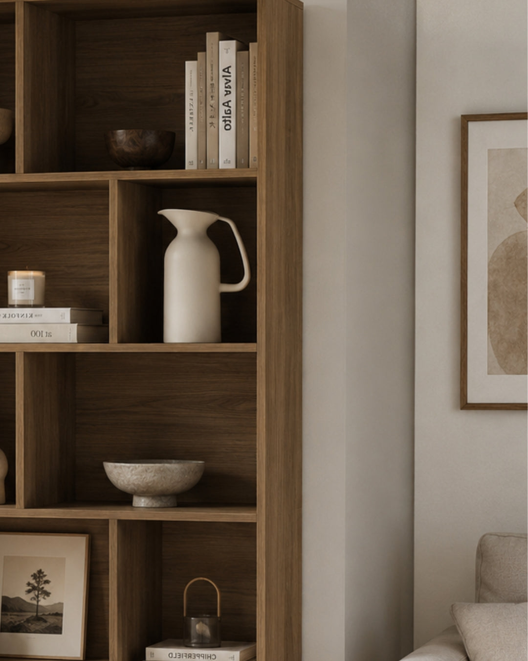 jarra decorativa beige