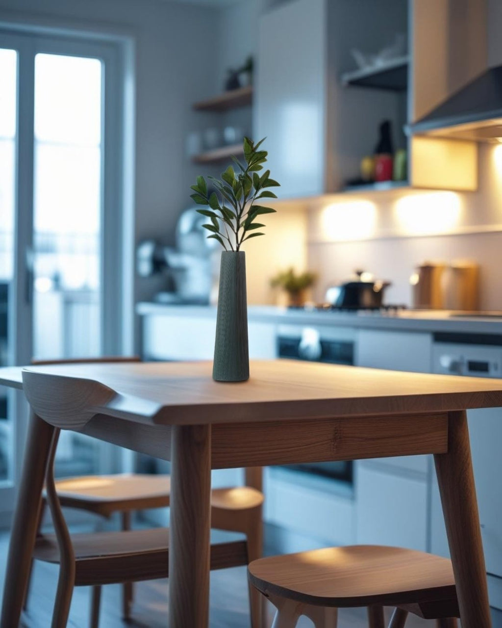 Jarrón verde oscuro Eclipse - 40 cm.