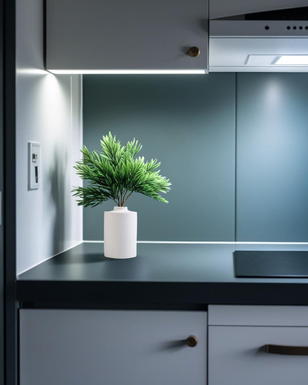 Jarrón compacto de cemento Keg - 14 cm