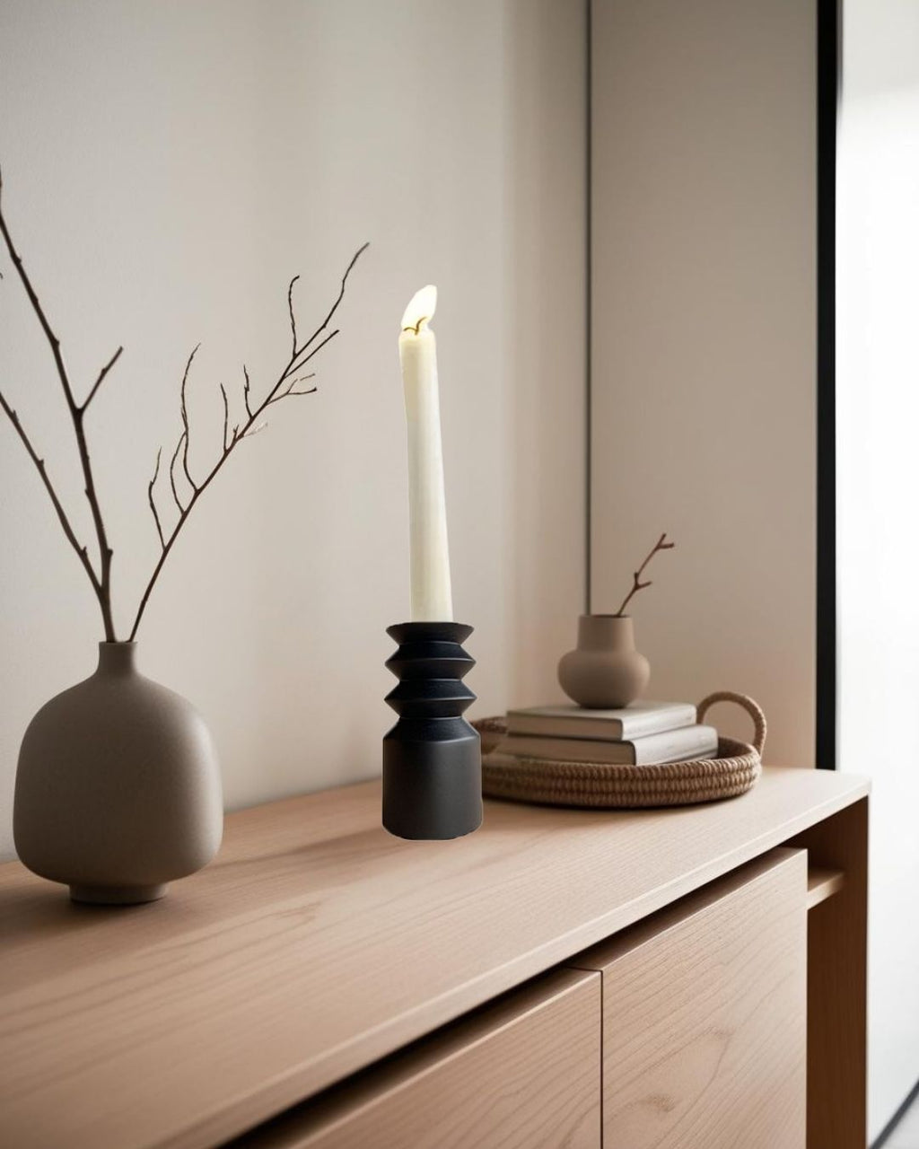 Harmonika - Wooden Candle Holder
