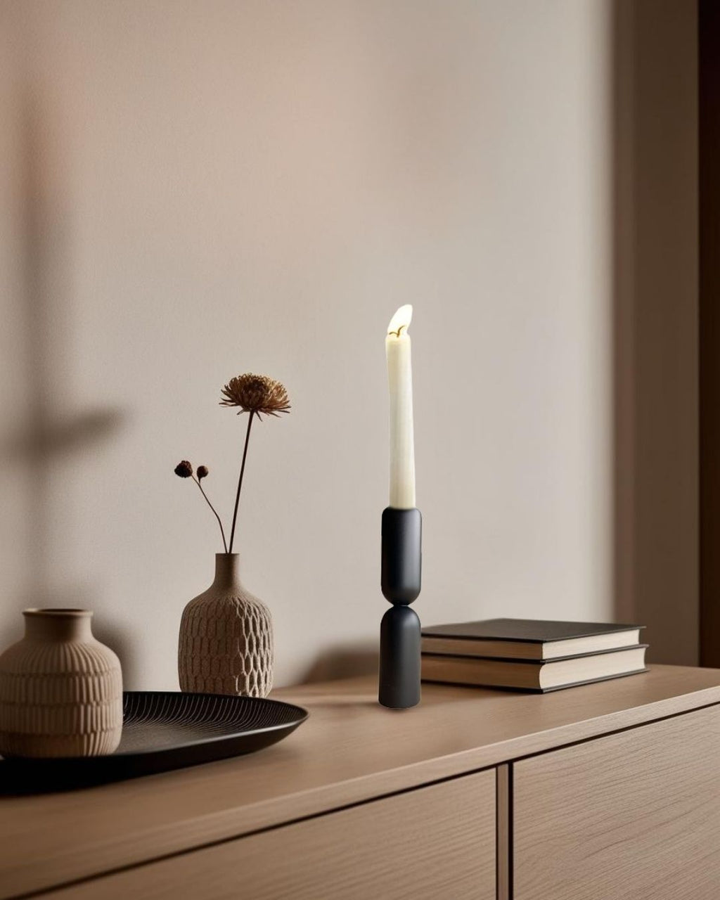 Dualborg - wooden candle holder