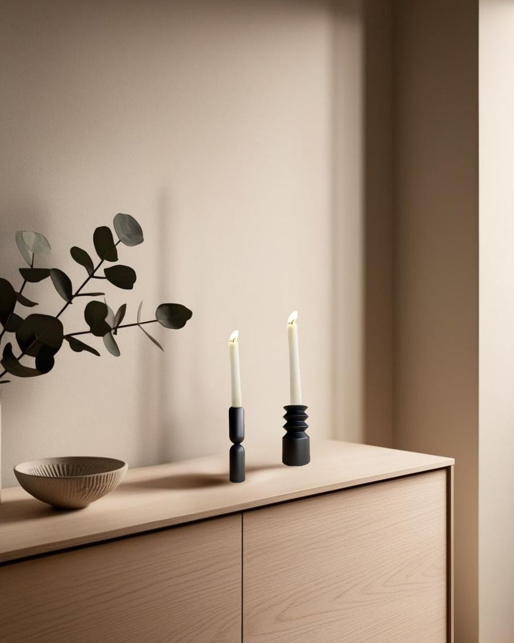 Harmonika - Wooden Candle Holder