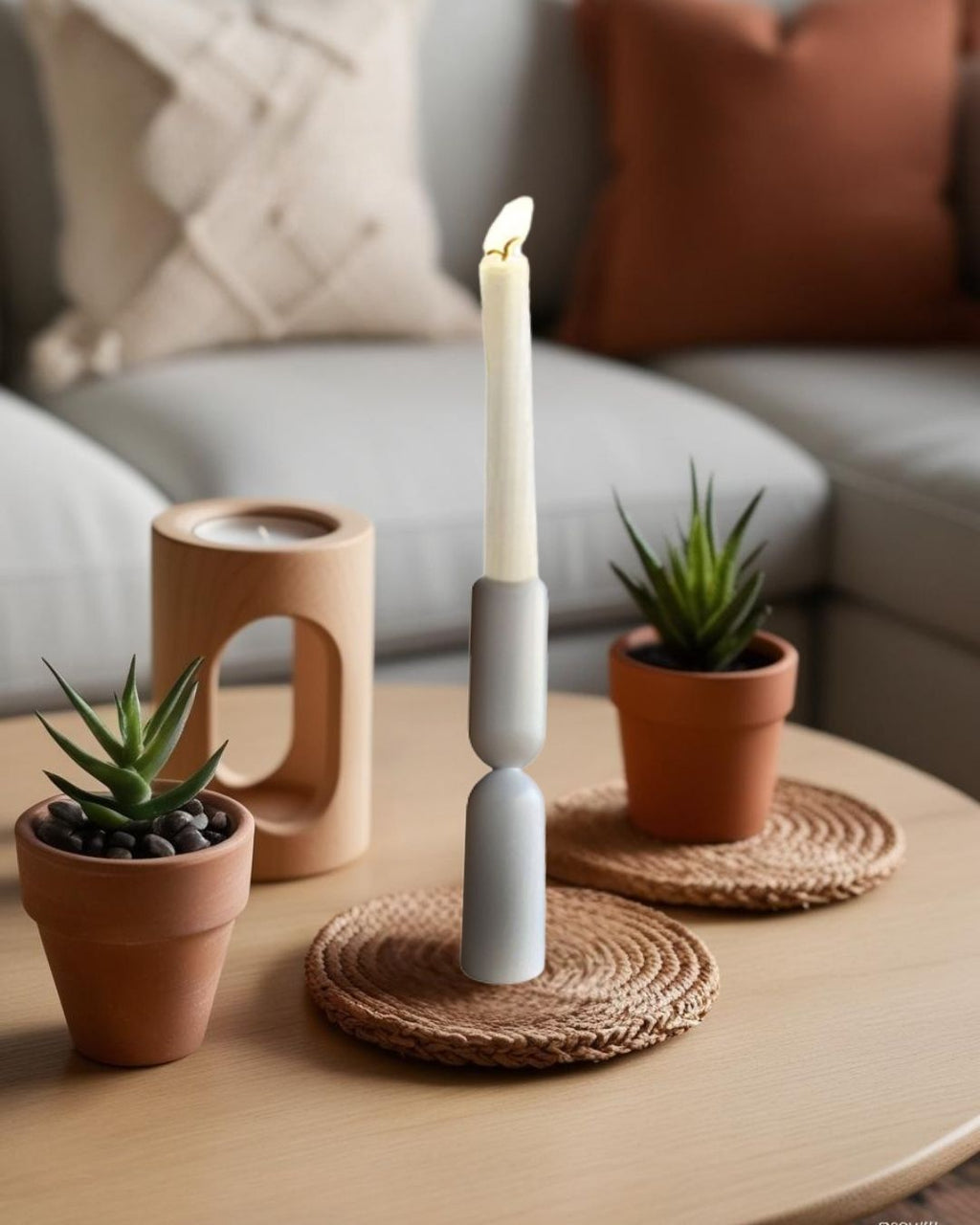 Dualborg - wooden candle holder