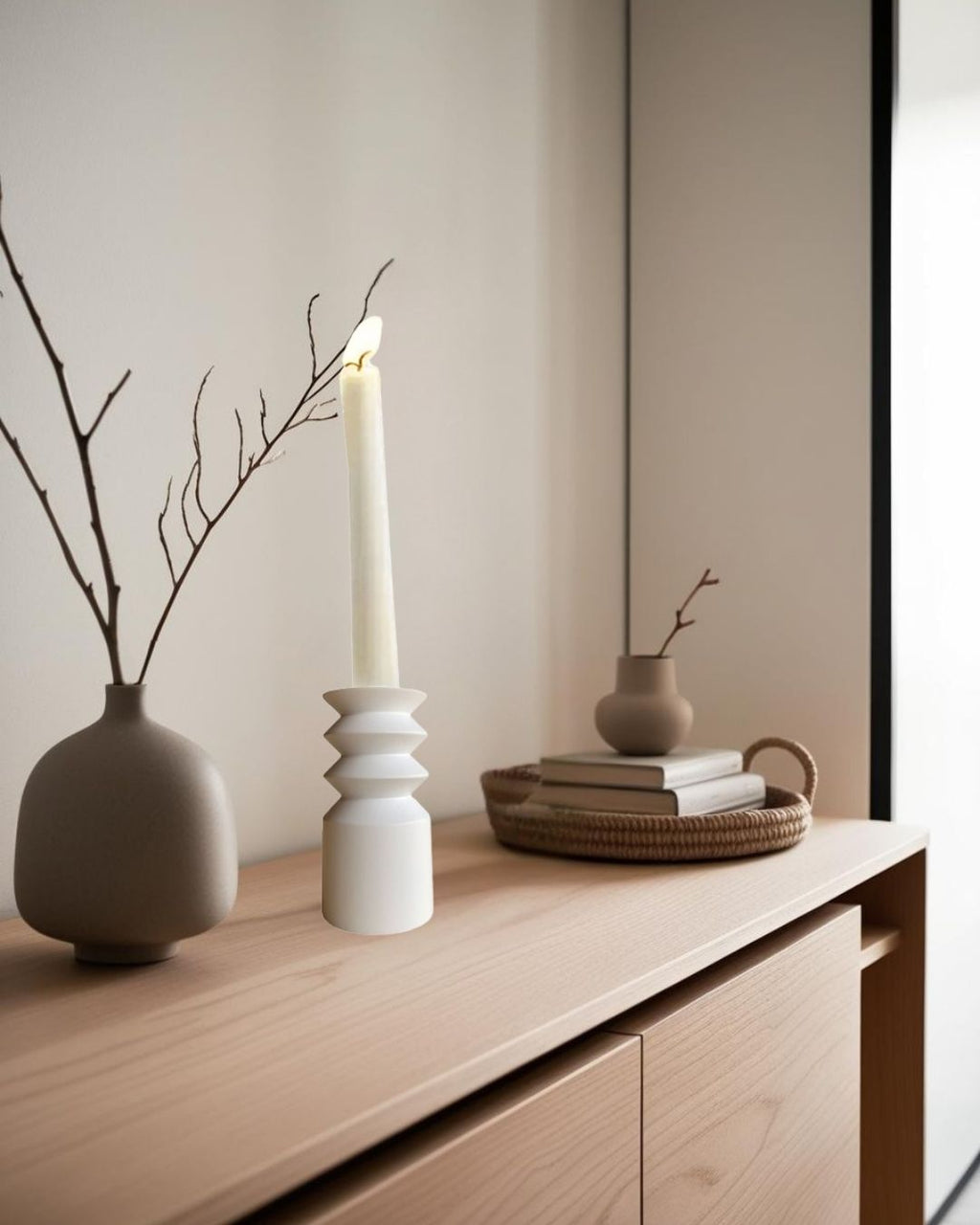 Harmonika - Wooden Candle Holder