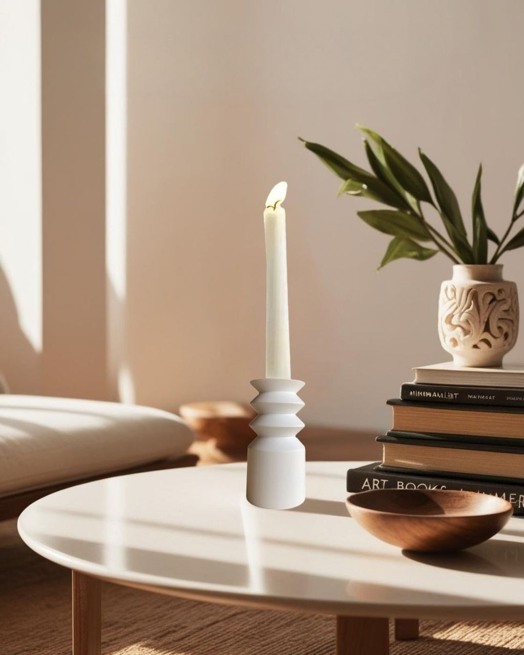 Harmonika - Wooden Candle Holder