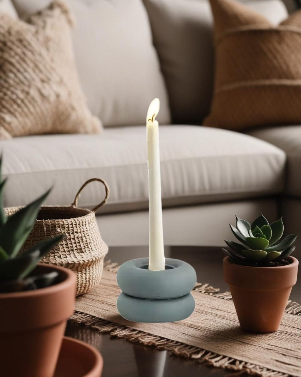 Roll - Ceramic Candle Holder