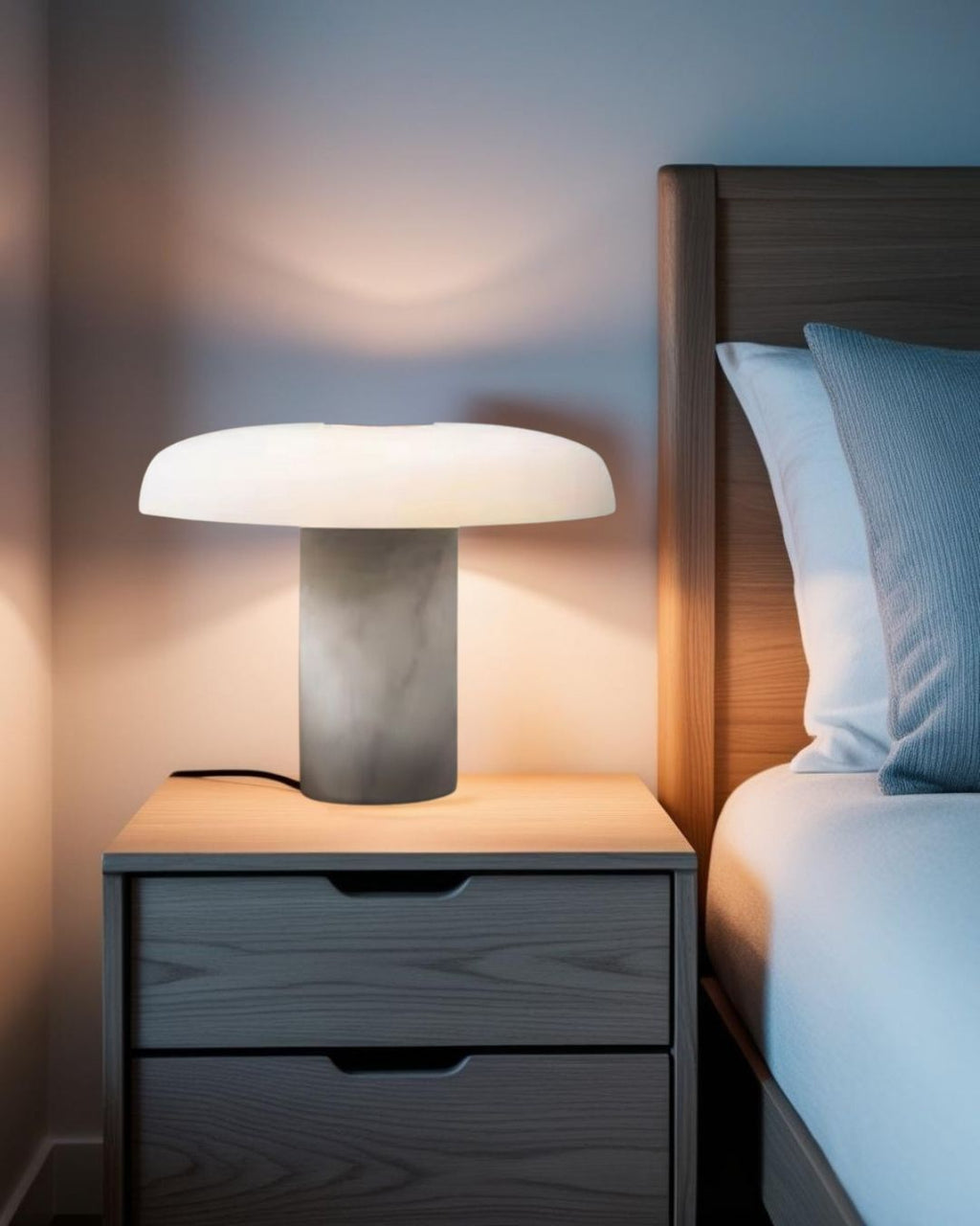 Oak - Table Lamp 14.17"
