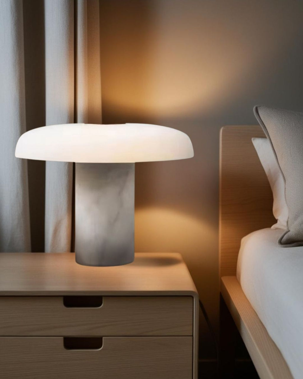 Oak - Table Lamp 14.17"