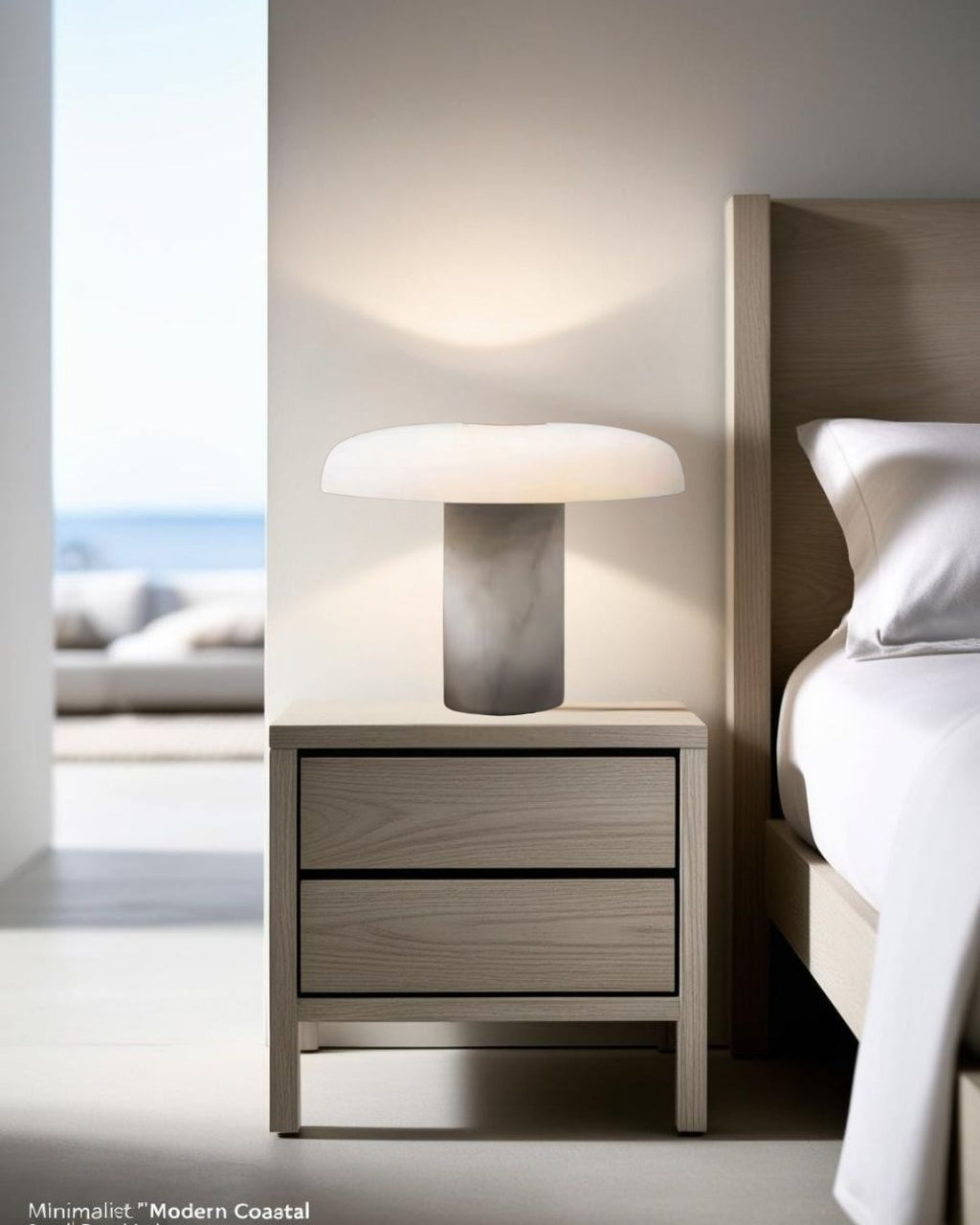 Oak - Table Lamp 14.17"