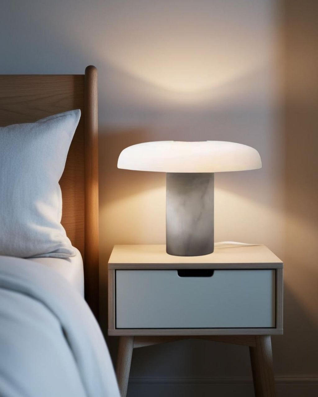 Oak - Table Lamp 14.17"