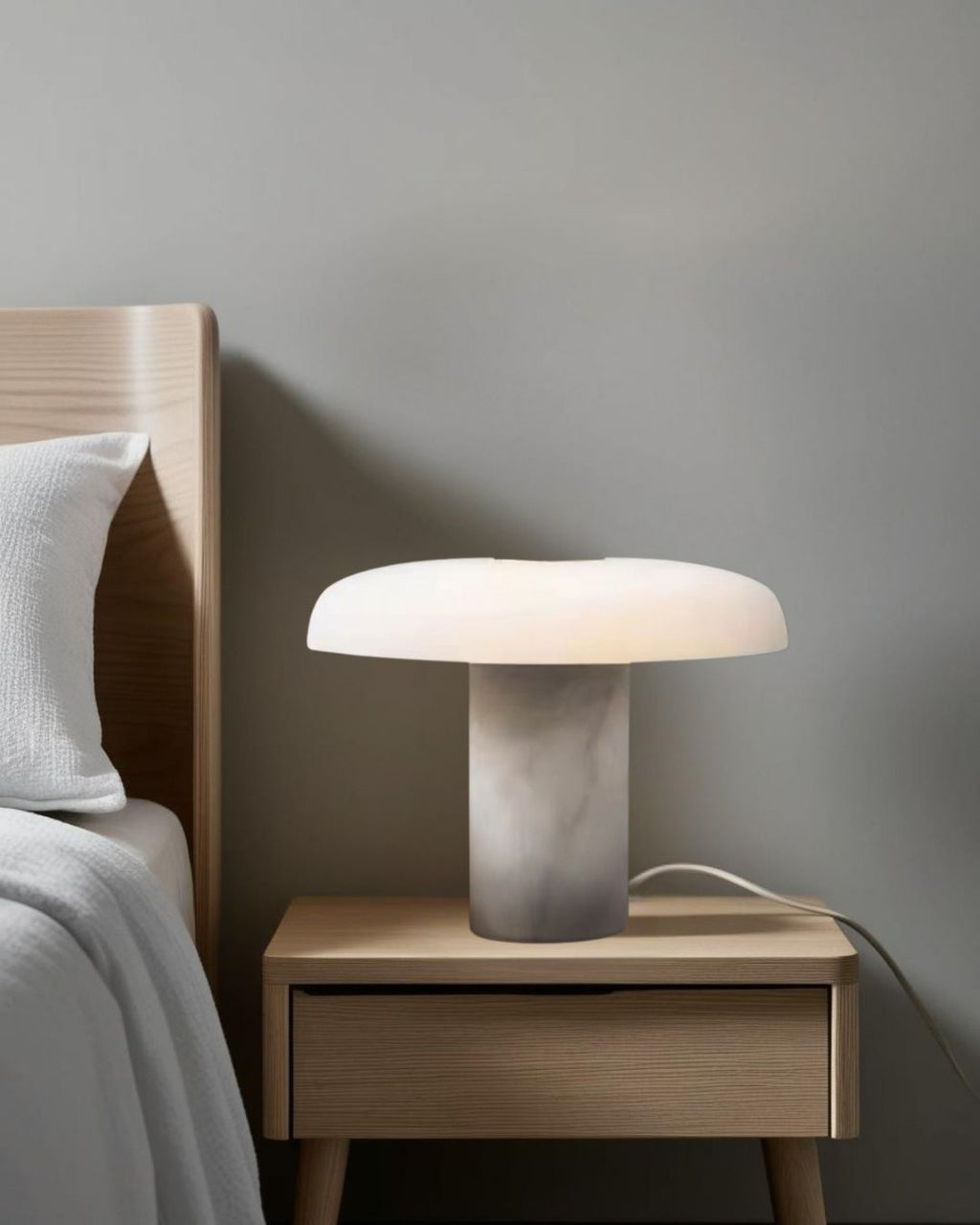 Oak - Table Lamp 14.17"