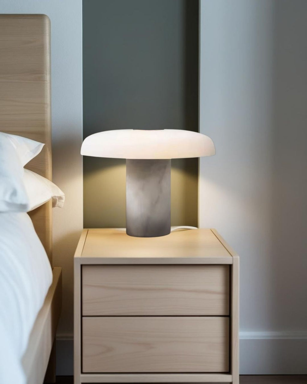 Oak - Table Lamp 14.17"