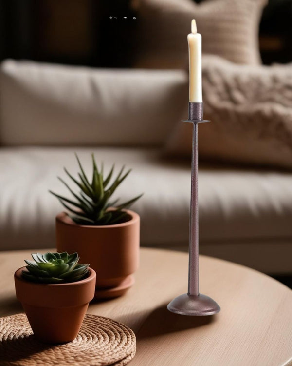 Bronze - Metal Candle Holders 3-Piece Set
