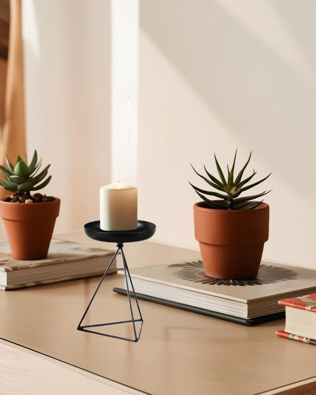 Geolight - Metal Candle Holders 3-Piece Set