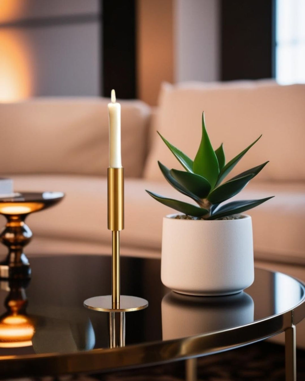 Lumin - Metal Candle Holders 3-Piece Set