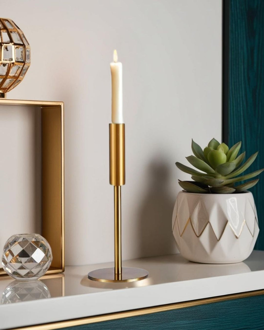 Lumin - Metal Candle Holders 3-Piece Set