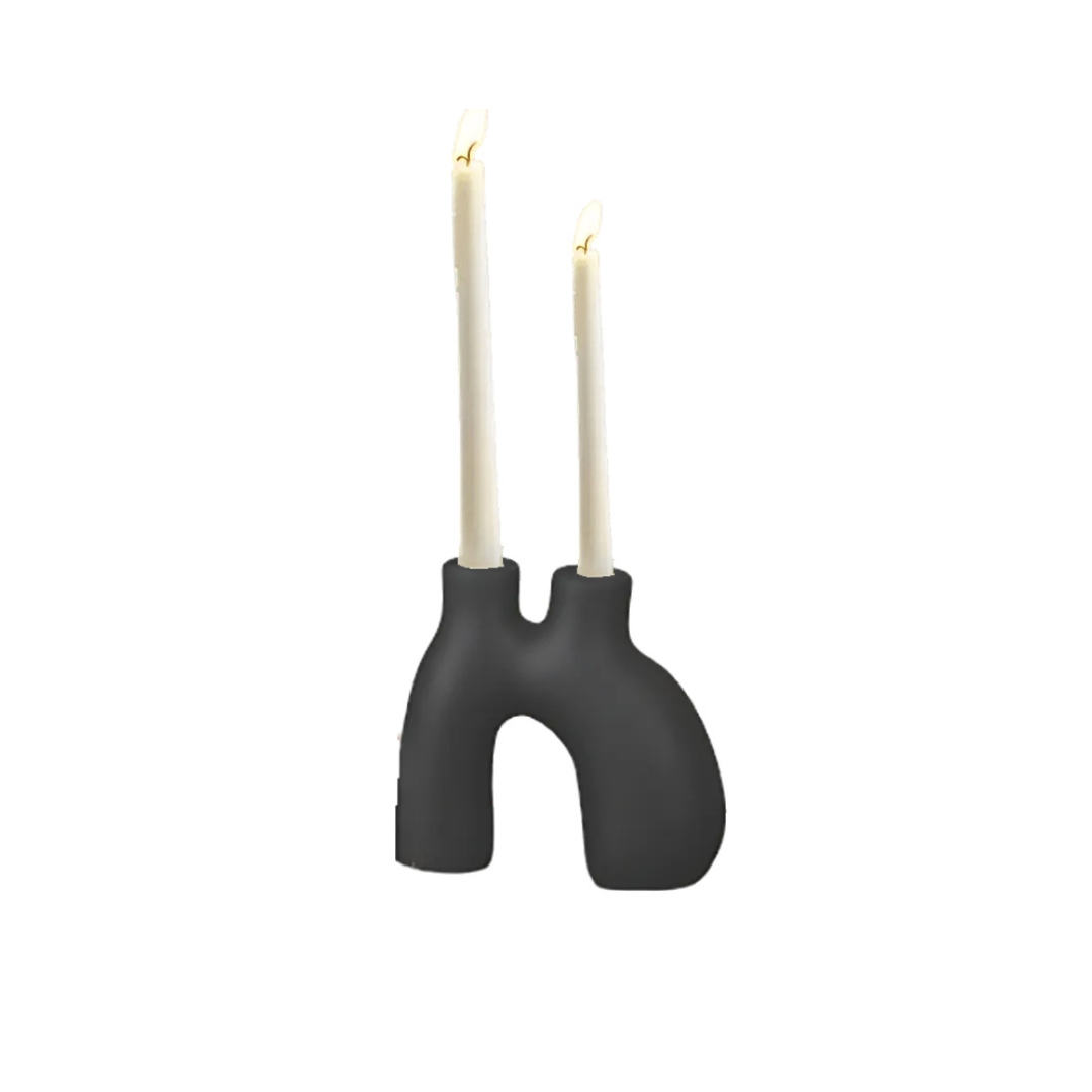 Kvist - Candelabro de cerámica para 2 velas
