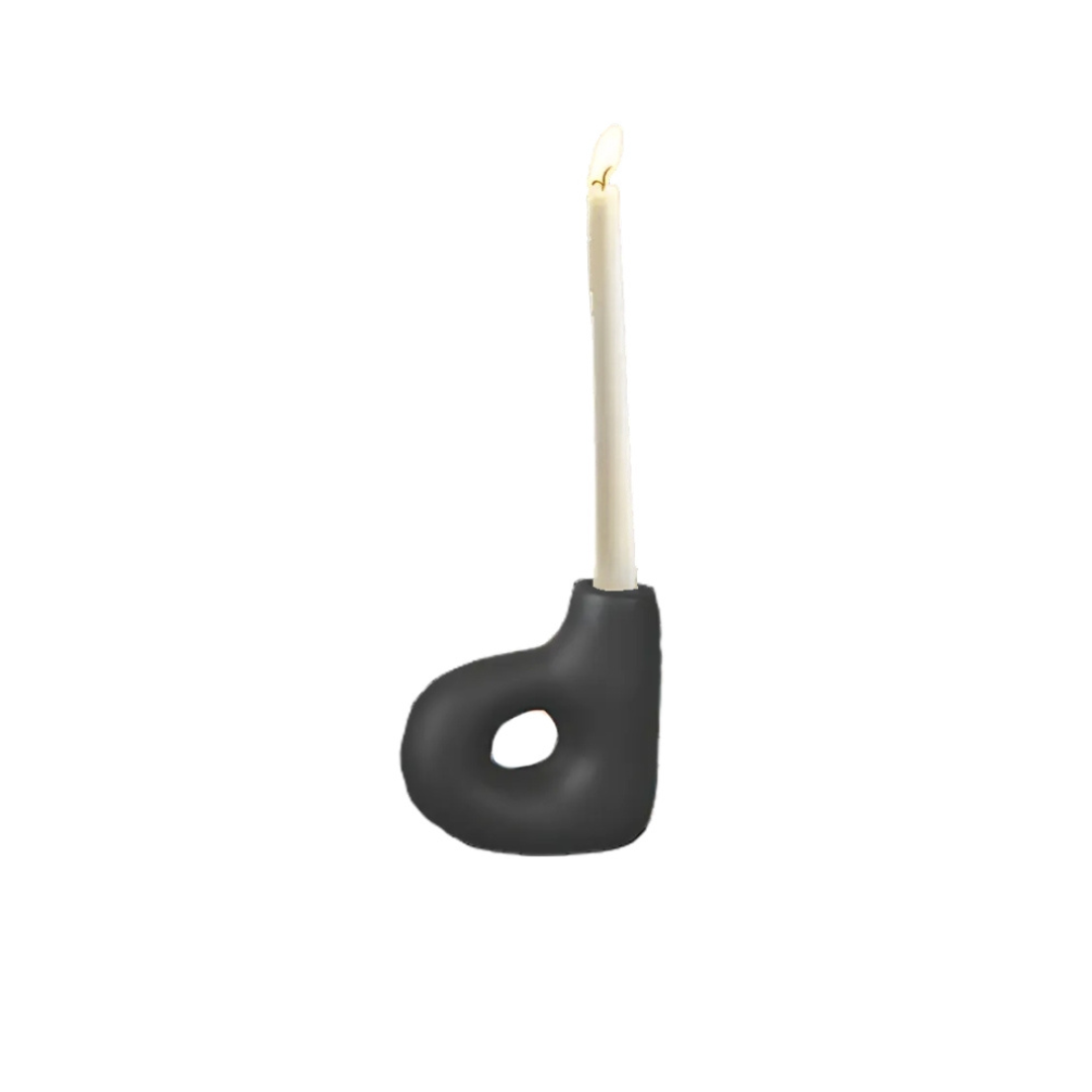 Loop- Candelabro de cerámica para 2 velas