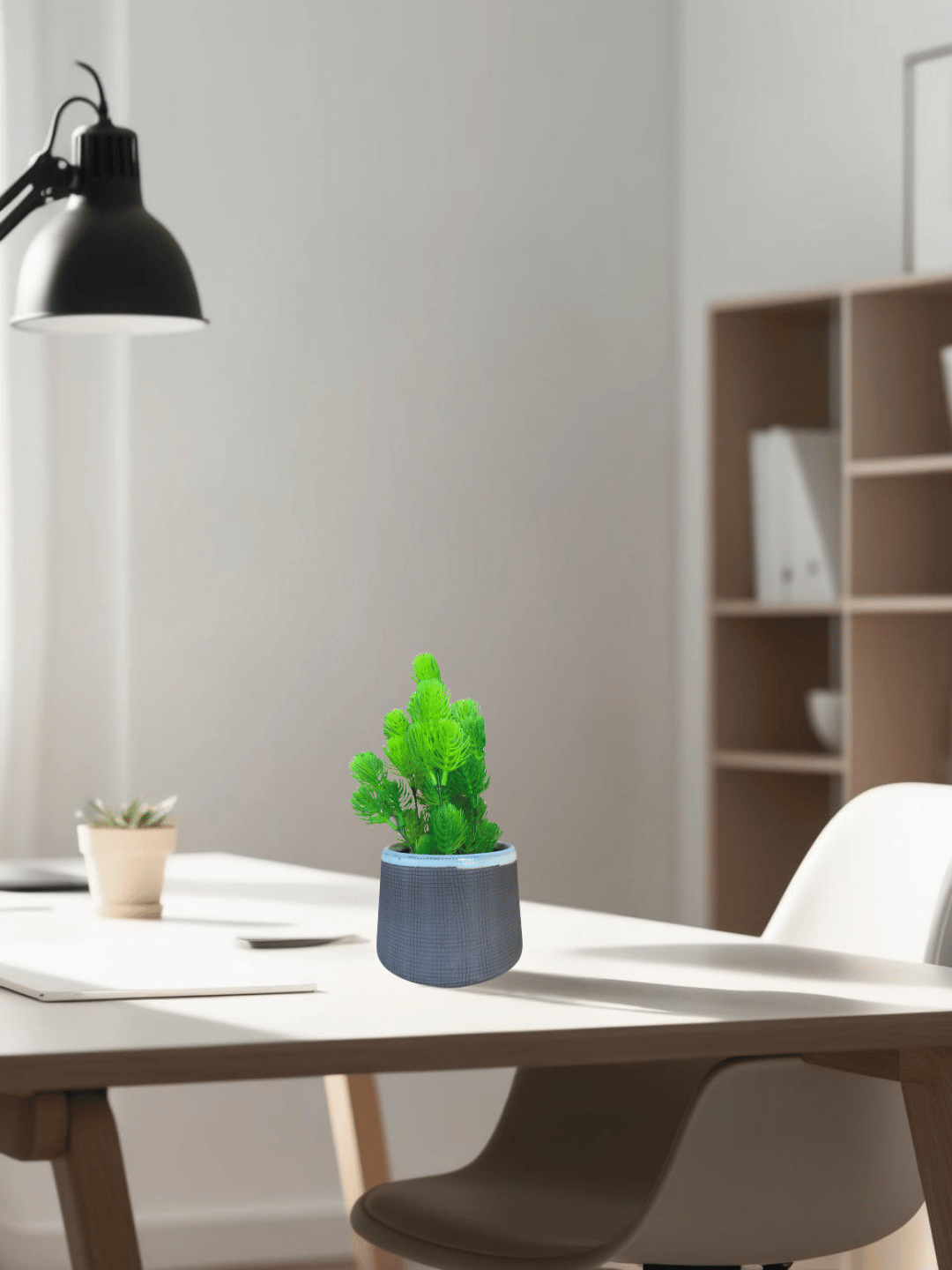 Pine – 11.81" Faux Plant in a Decorative Planter