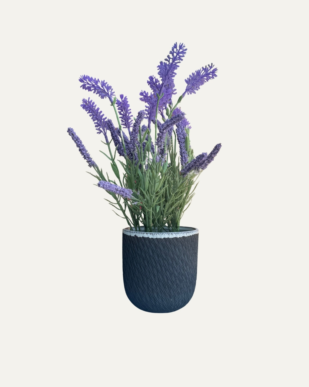 Macetero alargado texturizado - Carbón