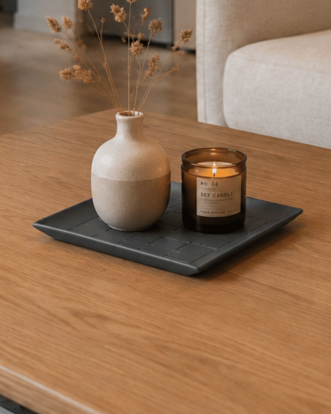 Bandejas decorativas  gris - Plaza
