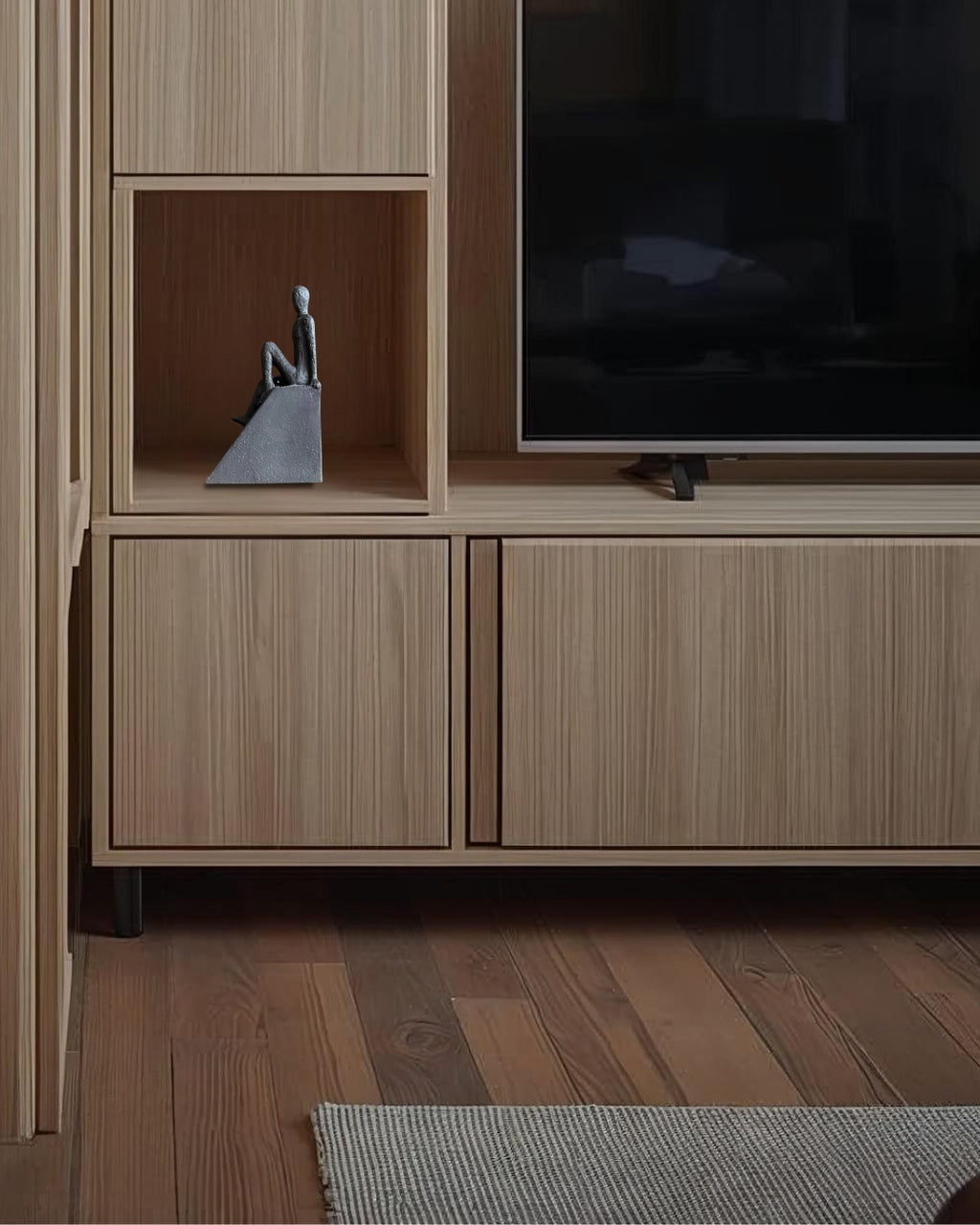 Escultura de cerámica con acabado rústico - "Paus"