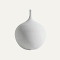 Jarrón blanco de forma esferíca 17 cm. - Globe