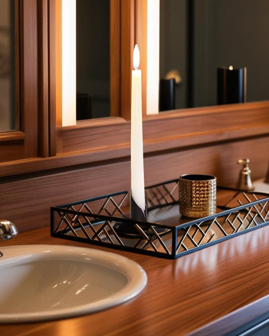Kapsel - Metal Taper Candle Holder