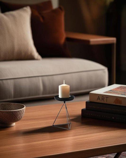 Geolight - Metal Candle Holders 3-Piece Set