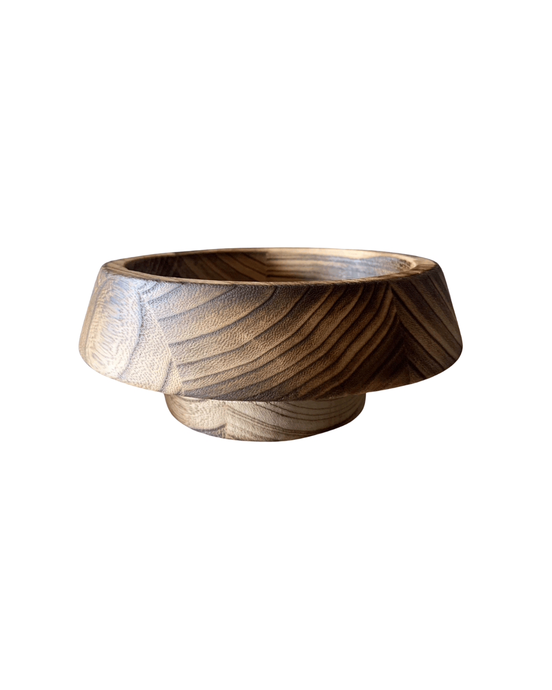 Portobello - Bowl decorativo de madera de estilo rústico