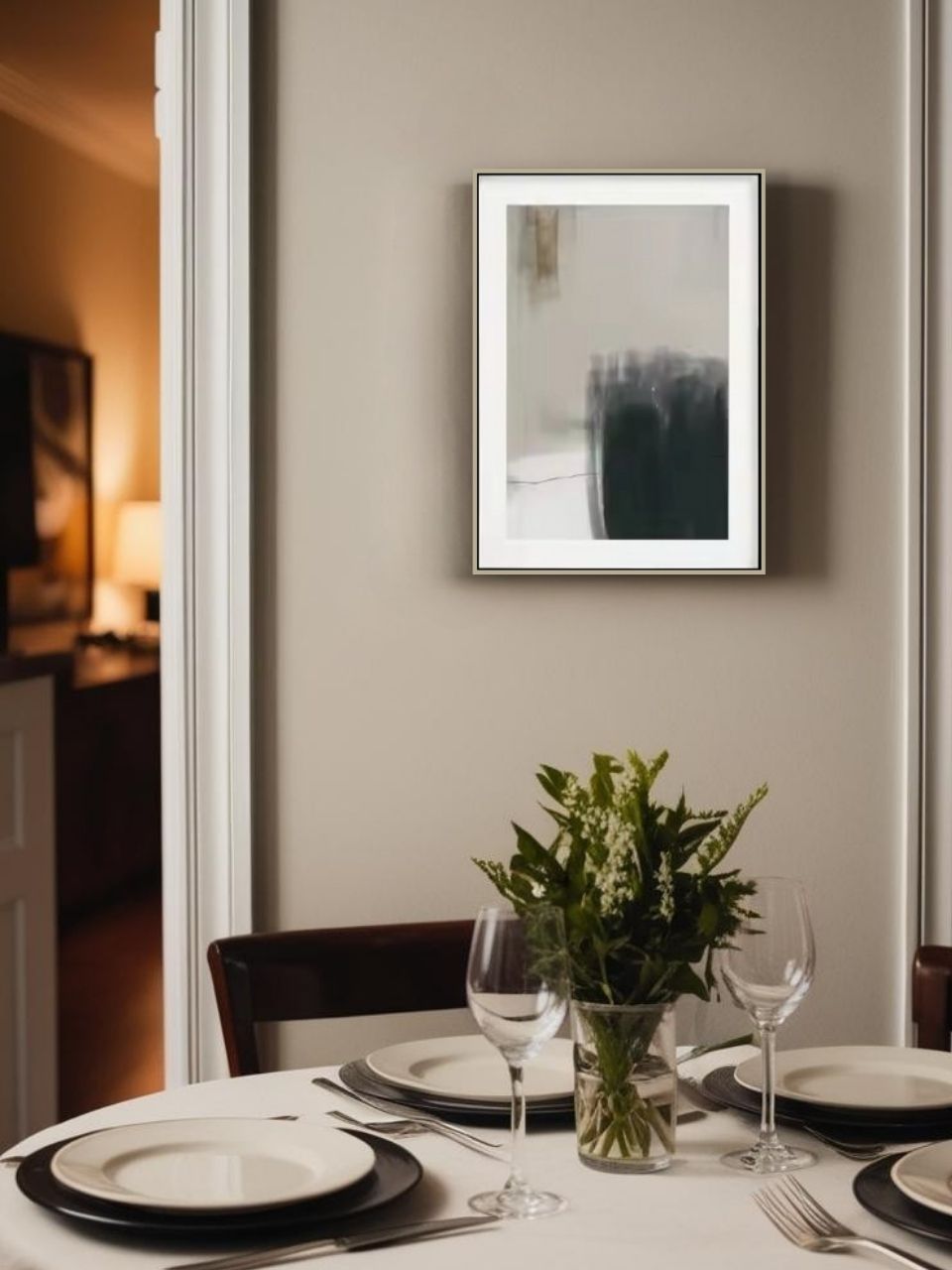 Framed Abstract Canvas Wall Art Set – 27.5" x 19.6"