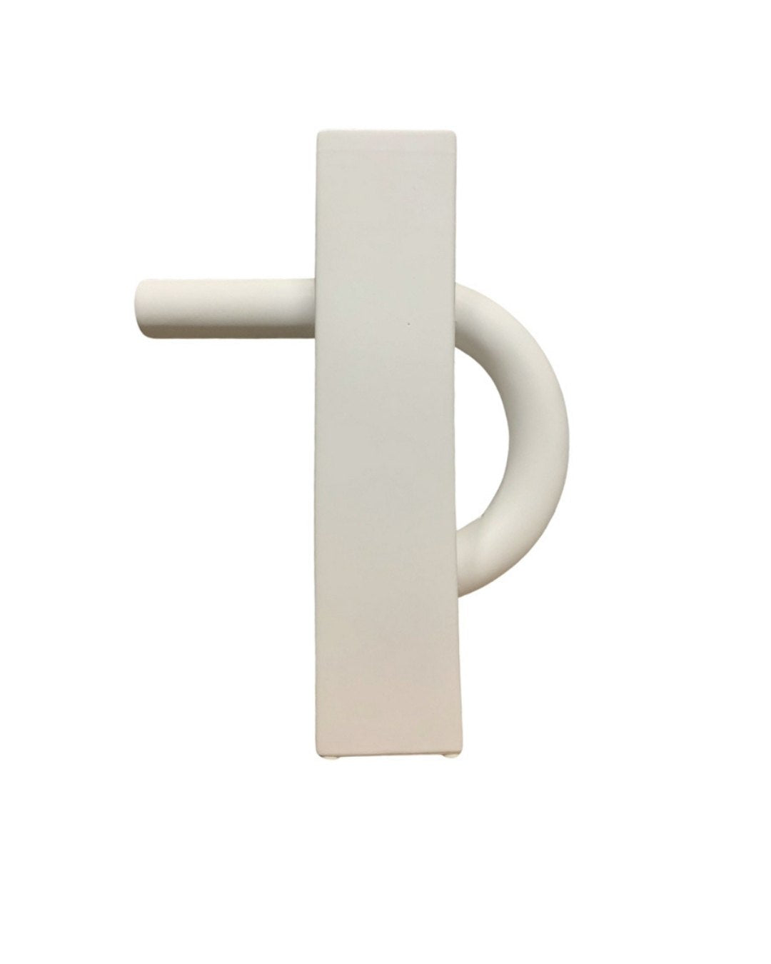 Black rectangular ceramic pitcher against a white background