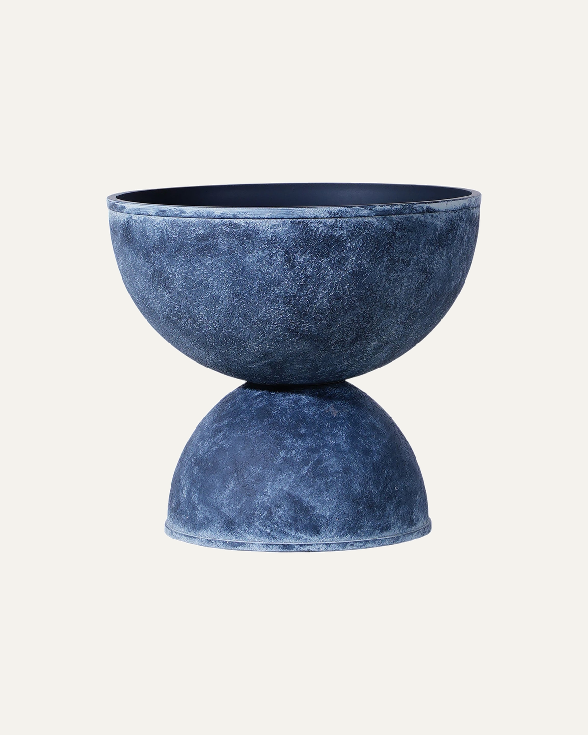 Maceta Equilibrio CUP002 en gris oscuro retro, vista completa sin planta