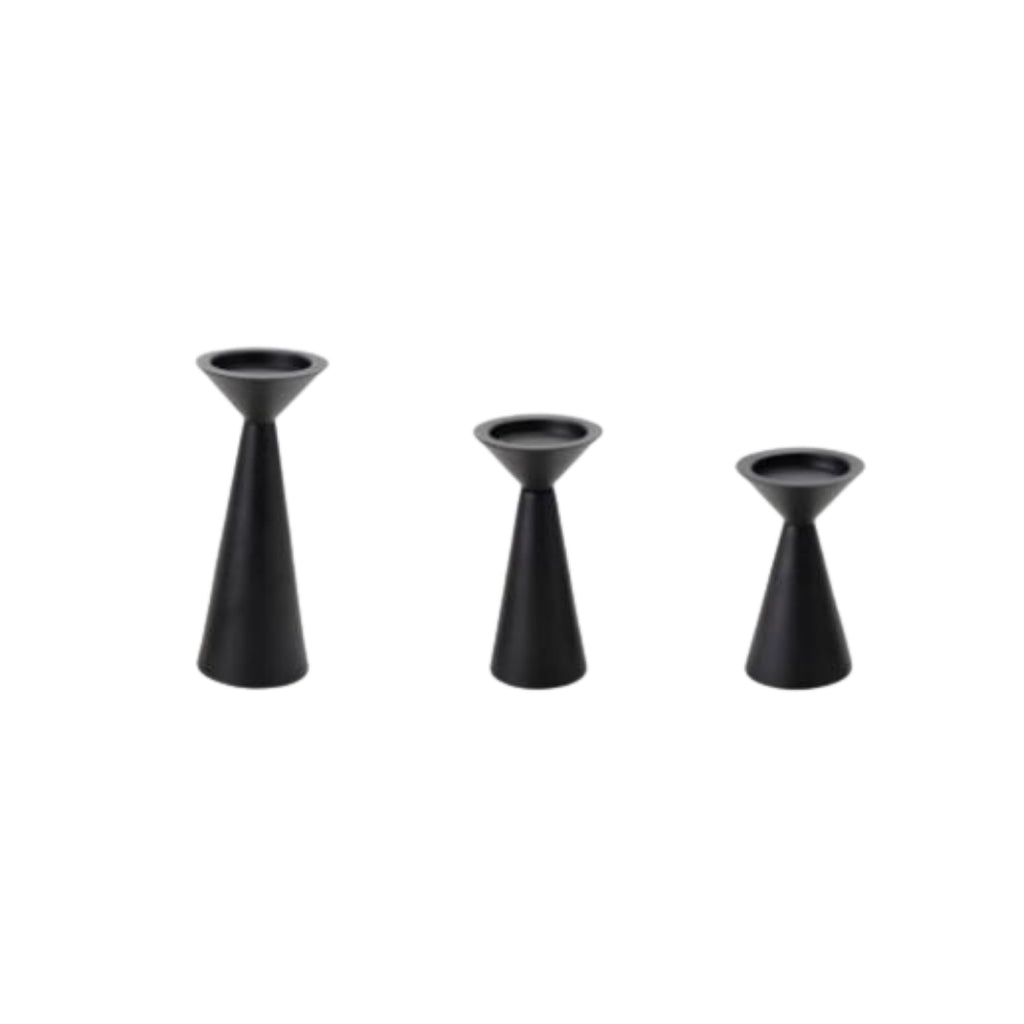 Konor - Metal Candle Holder 3-Piece Set