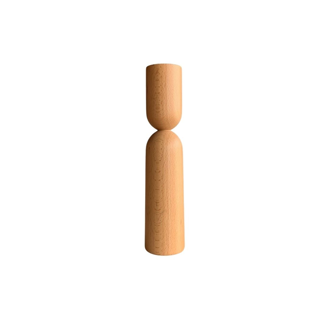 Figur - Portavelas de madera
