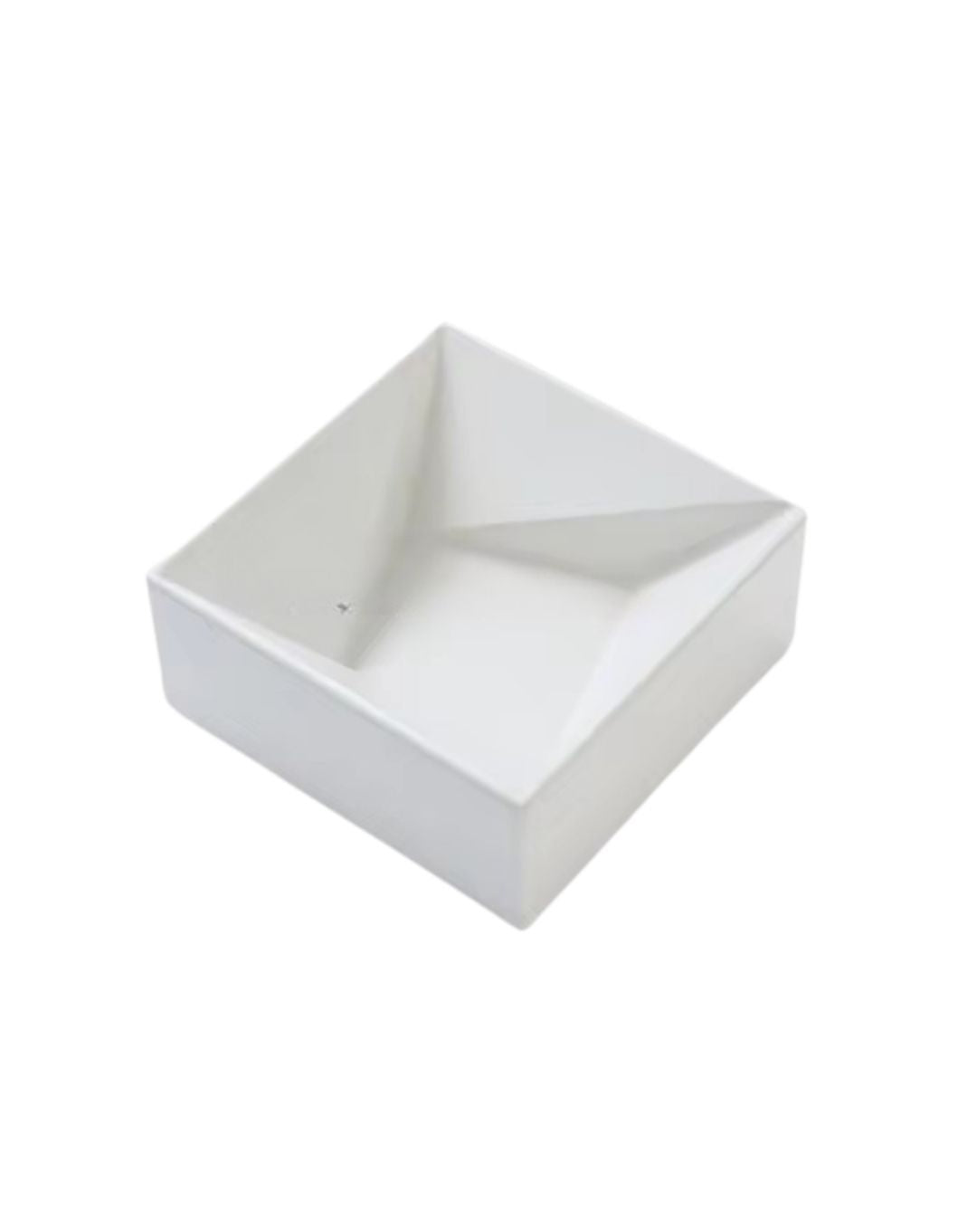 Premium gray concrete valet tray catch-all on white background
