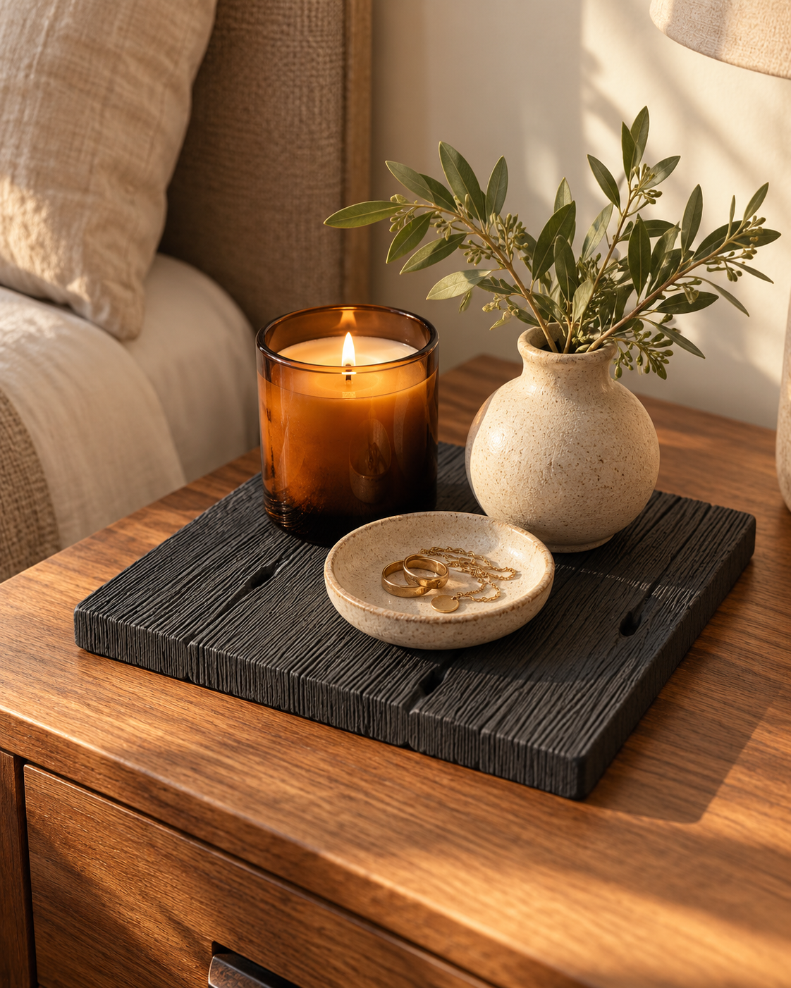 Timberstone - Bandeja decorativa de concreto