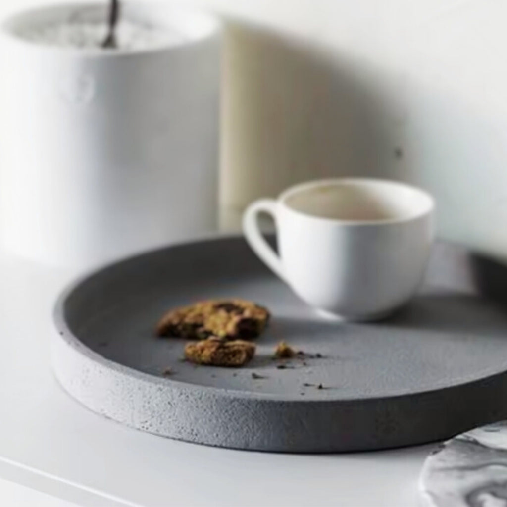 Diska - Round concrete tray